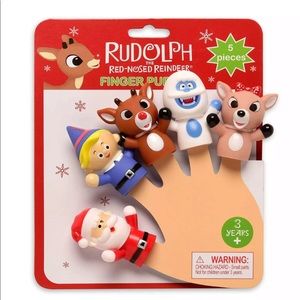 Rudolph the Red-Nosed Reindeer Finger Puppets 5 pc